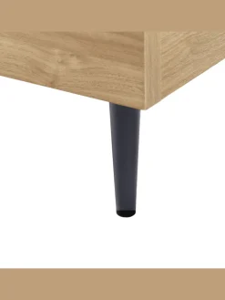 Beliani Betten & Matratzen<Doppelbett LIMANTON in Braun/Schwarz - (W) 161 x (H) 118 x (L) 215 cm