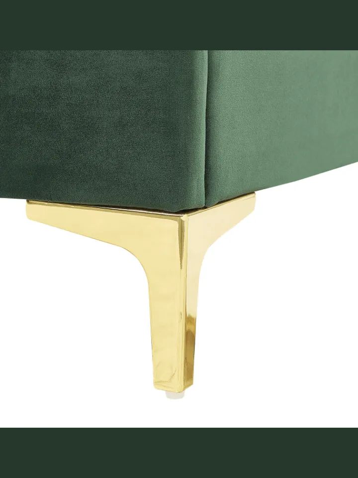 Beliani Betten & Matratzen<Doppelbett LIMOUX in Grün - (W) 167 x (H) 97 x (L) 213 cm