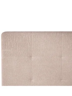 Beliani Betten & Matratzen<Doppelbett LORIENT in Beige - (W) 177 x (H) 112 x (L) 216 cm