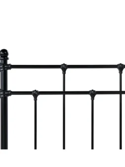 Beliani Betten & Matratzen<Doppelbett LYNX in Schwarz - (W) 121 x (H) 110 x (L) 209 cm