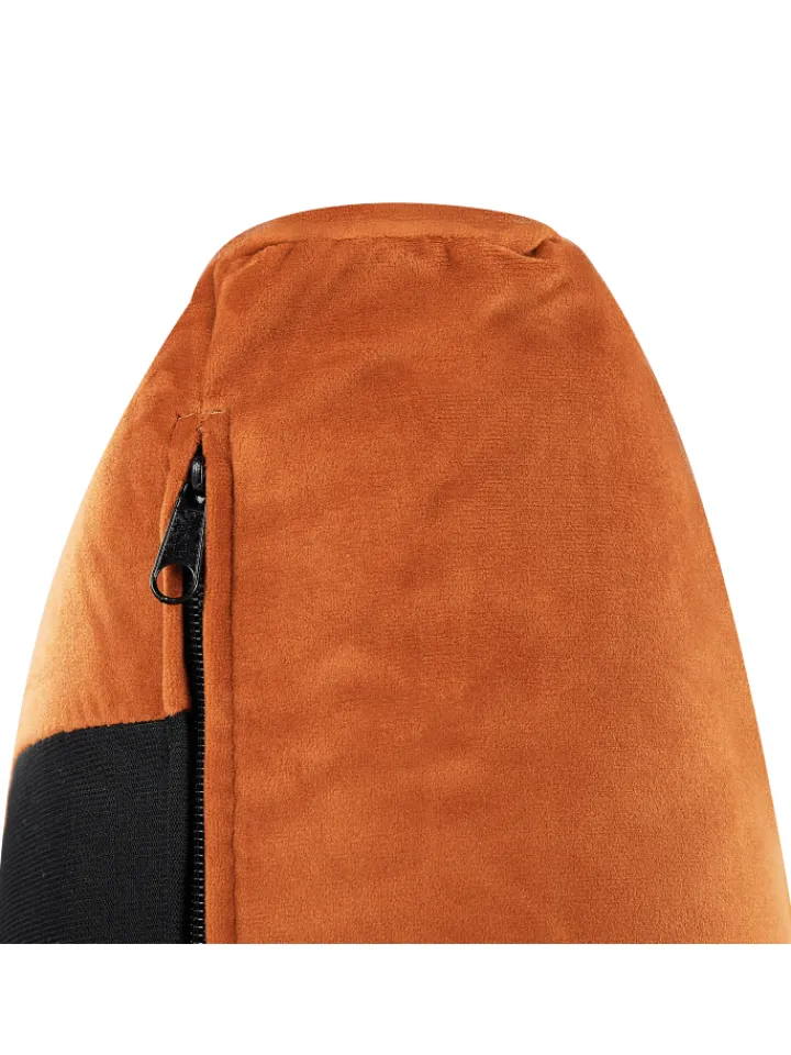 Beliani Betten & Matratzen<Doppelbett MELLE in Orange/Schwarz - (W) 156 x (H) 95 x (L) 233 cm