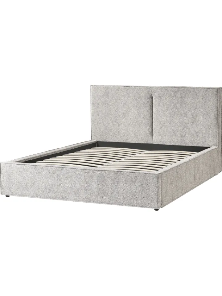 Beliani Betten & Matratzen<Doppelbett MOISSAC in Schwarz/Weiß - (W) 177 x (H) 108 x (L) 224 cm