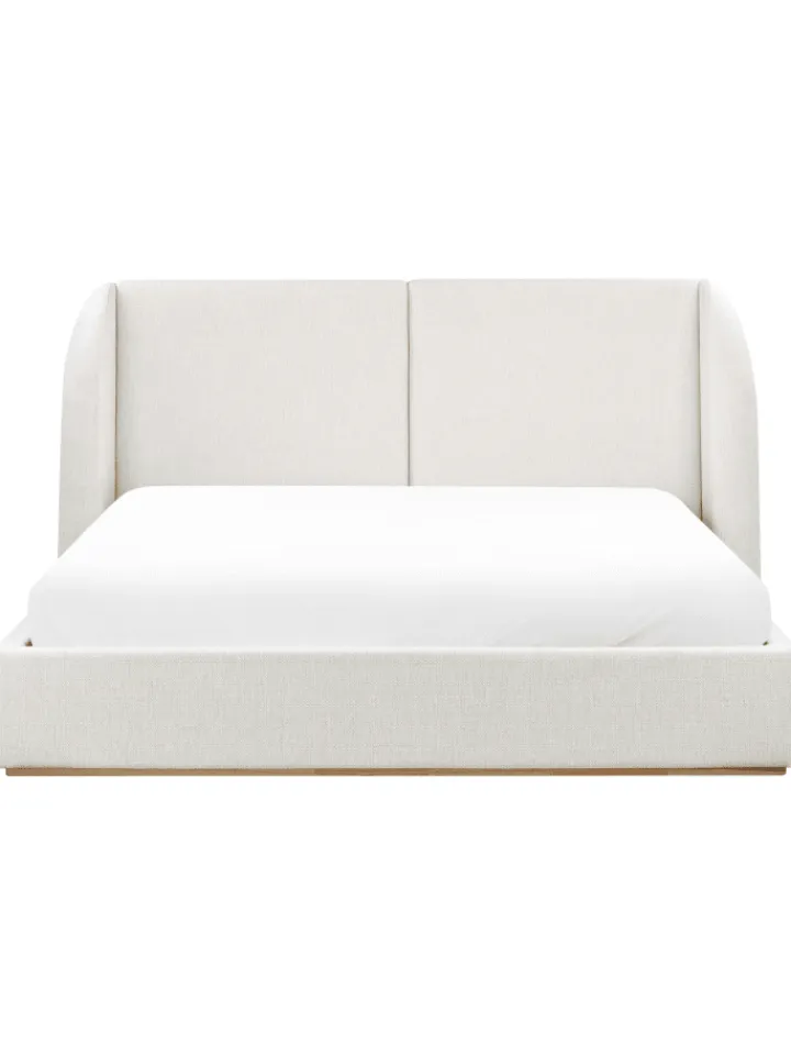 Beliani Betten & Matratzen<Doppelbett MONESTIER in Weiß - (W) 224 x (H) 115 x (L) 220 cm