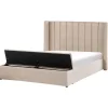 Beliani Betten & Matratzen<Doppelbett NOYERS in Beige - (W) 190 x (H) 132 x (L) 247 cm