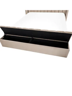 Beliani Betten & Matratzen<Doppelbett NOYERS in Beige - (W) 190 x (H) 132 x (L) 247 cm