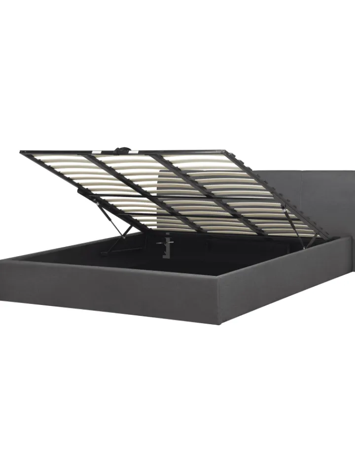 Beliani Betten & Matratzen<Doppelbett ORBEY in Grau - (W) 197 x (H) 88 x (L) 212 cm