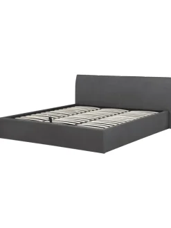 Beliani Betten & Matratzen<Doppelbett ORBEY in Grau - (W) 197 x (H) 88 x (L) 212 cm