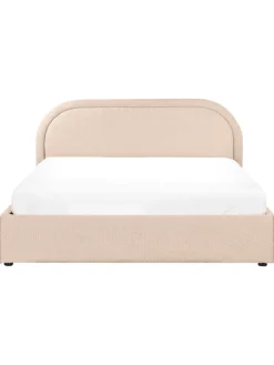 Beliani Betten & Matratzen<Doppelbett QUILLIEN in Beige - (W) 172 x (H) 91 x (L) 217 cm