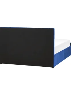 Beliani Betten & Matratzen<Doppelbett ROCHEFORT in Blau - (W) 150 x (H) 99 x (L) 214 cm