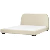 Beliani Betten & Matratzen<Doppelbett ROISEL in Beige/Schwarz - (W) 181 x (H) 101 x (L) 226 cm