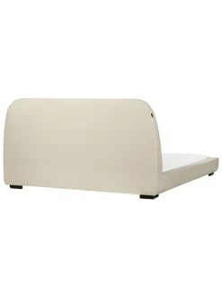Beliani Betten & Matratzen<Doppelbett ROISEL in Beige/Schwarz - (W) 181 x (H) 101 x (L) 226 cm