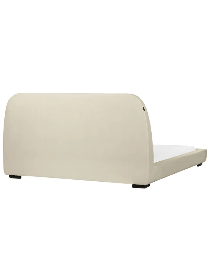 Beliani Betten & Matratzen<Doppelbett ROISEL in Beige/Schwarz - (W) 181 x (H) 101 x (L) 226 cm