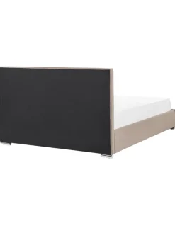 Beliani Betten & Matratzen<Doppelbett ROUEN in Beige - (W) 188 x (H) 111 x (L) 214 cm