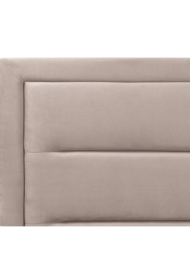 Beliani Betten & Matratzen<Doppelbett ROUEN in Beige - (W) 188 x (H) 111 x (L) 214 cm