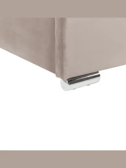 Beliani Betten & Matratzen<Doppelbett ROUEN in Beige - (W) 188 x (H) 111 x (L) 214 cm
