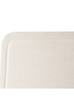 Beliani Betten & Matratzen<Doppelbett SARDENT in Weiß/Schwarz - (W) 188 x (H) 126 x (L) 213 cm