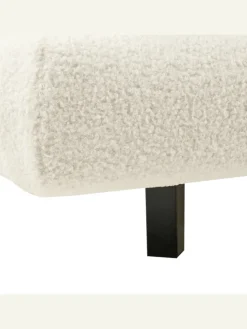 Beliani Betten & Matratzen<Doppelbett SOULISSE in Weiß/Schwarz - (W) 178 x (H) 93 x (L) 222 cm