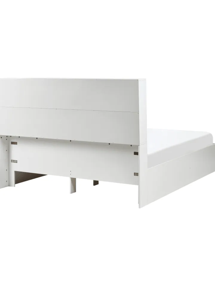 Beliani Betten & Matratzen<Doppelbett TARARE in Weiß - (W) 164 x (H) 125 x (L) 220 cm