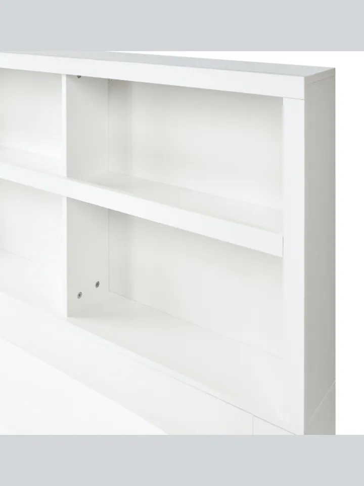 Beliani Betten & Matratzen<Doppelbett TARARE in Weiß - (W) 164 x (H) 125 x (L) 220 cm