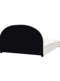 Beliani Betten & Matratzen<Doppelbett VAUCLUSE in Weiß - (W) 194 x (H) 112 x (L) 214 cm
