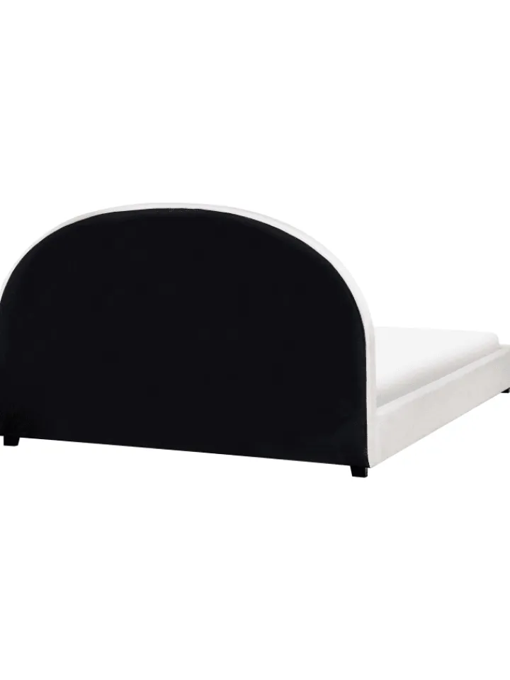 Beliani Betten & Matratzen<Doppelbett VAUCLUSE in Weiß - (W) 194 x (H) 112 x (L) 214 cm
