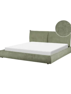 Beliani Betten & Matratzen<Doppelbett VINAY in Grün - (W) 196 x (H) 90 x (L) 233 cm
