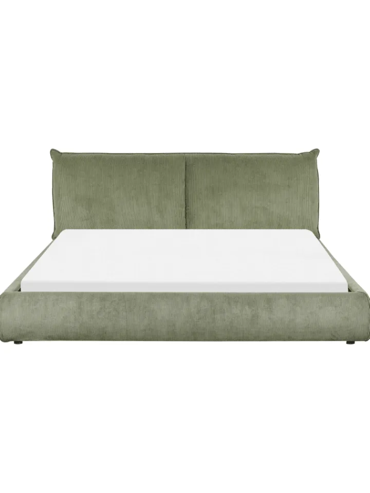 Beliani Betten & Matratzen<Doppelbett VINAY in Grün - (W) 196 x (H) 90 x (L) 233 cm