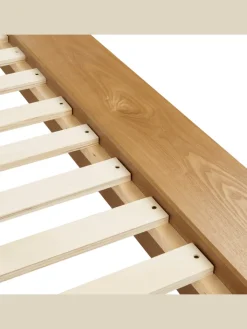 Beliani Betten & Matratzen<Doppelbett ZEN in Braun/Weiß - (W) 328 x (H) 86 x (L) 229 cm