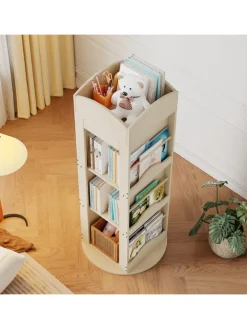 ABRIHOME Regale & Schränke<Drehbares Bücherregal mit 360-Grad-Drehfunktion 142×63×63 cm