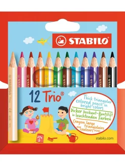 STABILO Büro- & Schulbedarf<Dreikant-Buntstifte " Trio dick kurz" - 12 Stück