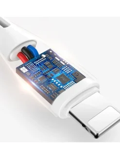 Wisam® Tablets, Konsolen & Elektronisches Spielzeug<Dudao USB/Lightning Kabel 3A 1m – Weiß