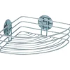 Wenko Badmöbel|Badezimmermöbel<Duschablage in Silber - (B)26,5 x (H)10,5 x (T)20 cm