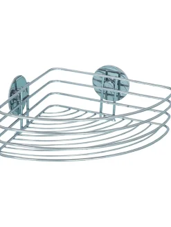 Wenko Badmöbel|Badezimmermöbel<Duschablage in Silber - (B)26,5 x (H)10,5 x (T)20 cm