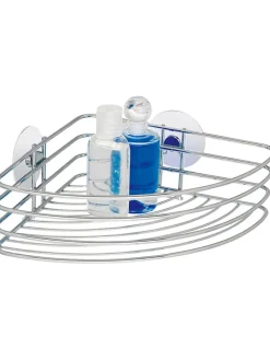 Wenko Badmöbel|Badezimmermöbel<Duschablage in Silber - (B)26,5 x (H)10,5 x (T)20 cm