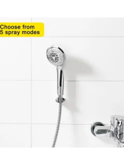 Intirilife Badarmaturen<Duschkopf Handbrause in Silber
