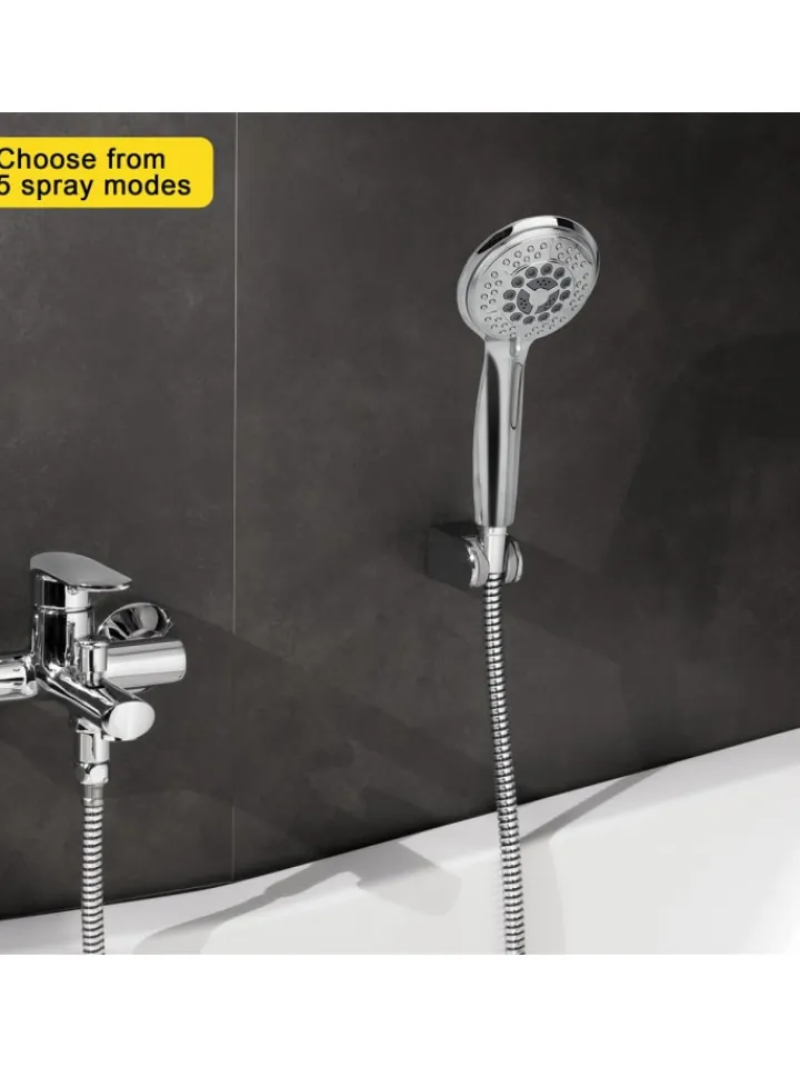 Intirilife Badarmaturen<Duschkopf Handbrause in Silber