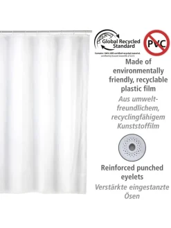 Wenko Gardinen, Jalousien & Rollos<Duschvorhang in Weiß - (L)200 x (B)120 cm