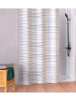 Schütte Gardinen, Jalousien & Rollos<Duschvorhang "White Wave" in Weiß - (B)180 x (H)200 cm