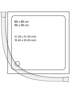 Wenko Badaccessoires<Duschvorhangstange in Silber - Ø 2,5 cm