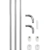 Wenko Badaccessoires<Duschvorhang-Winkelstange in Silber