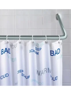 Wenko Badaccessoires<Duschvorhang-Winkelstange in Silber