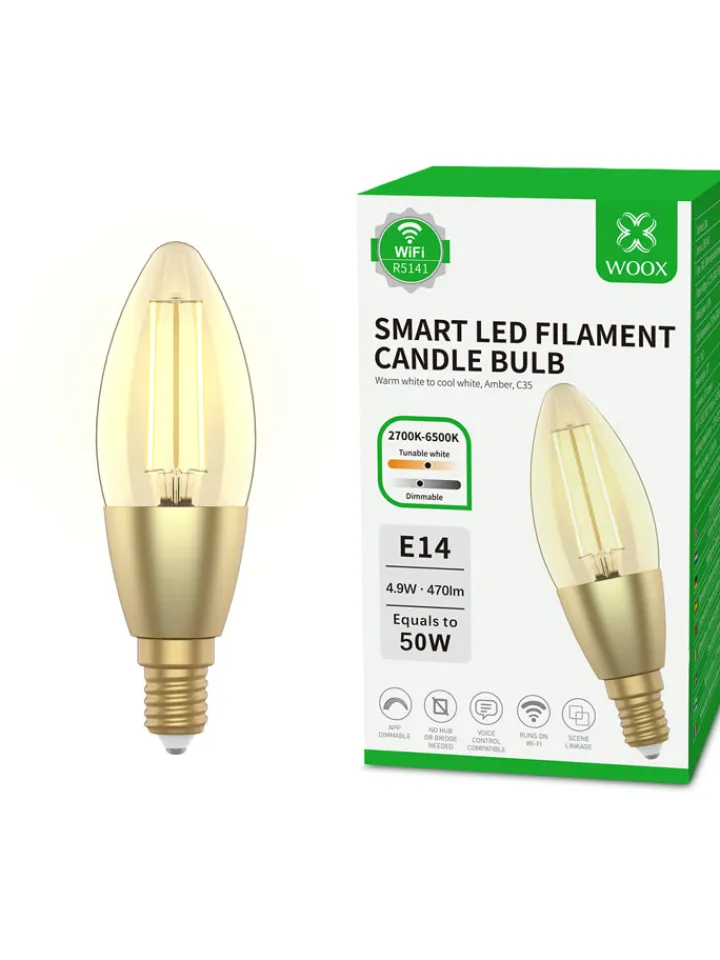 Woox Leuchtmittel<E14 LED-Leuchtmittel in Warmweiß - EEK G (A bis G)