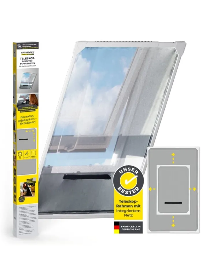 EASYmaxx Weitere Haushaltshelfer<Insect Protect Teleskop-Insektenschutzgitter für Dachfenster