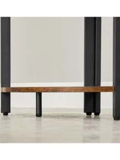 Songmics Regale & Schränke<Eckregal in Braun/ Schwarz - (B)30 x (H)150 x (T)30 cm