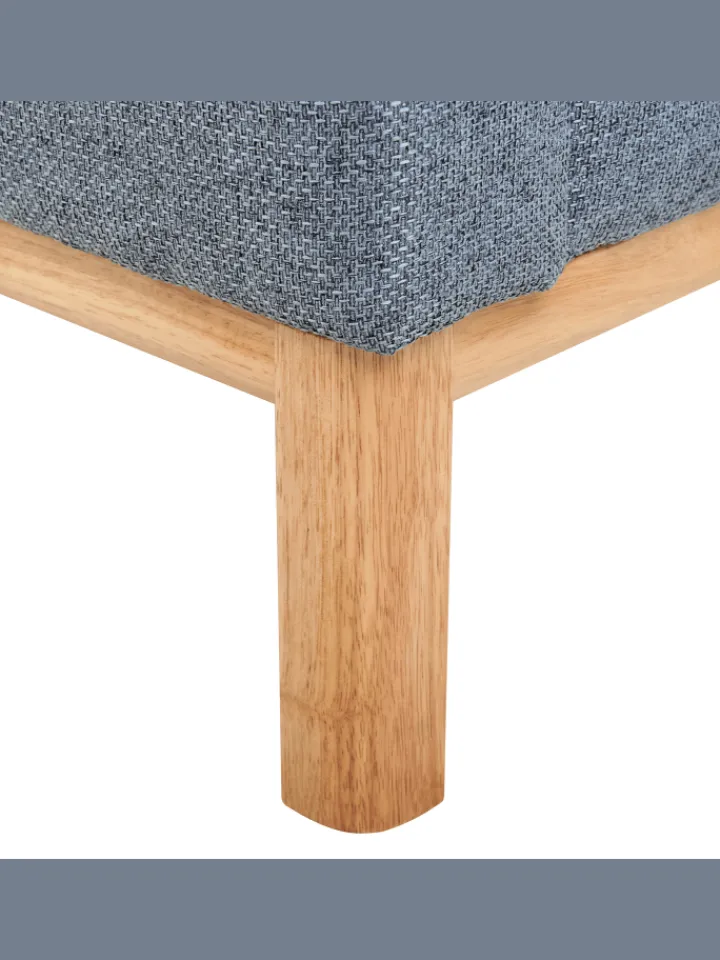 Beliani Sitzmöbel<Ecksofa SOSJO in Blau/Braun - (W) 251 x (H) 74 x (L) 132 cm