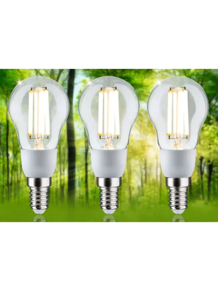 paulmann Leuchtmittel<Eco-Line Filament 230V LED Tropfen 3er-Pack 100 mm A