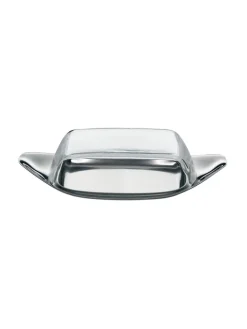 WMF Aufbewahren & Servieren<Edelstahl-Butterdose ''Wagenfeld'' - (B)22 x (H)5 x (T)11 cm