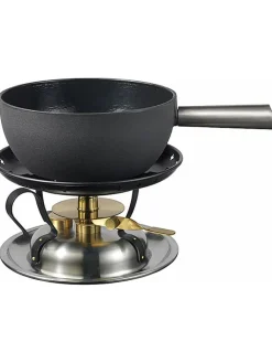 Stöckli Küchenelektronik<Edelstahl-Dochtenbrennerrechaud "Classic" - Ø 22 cm