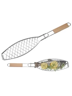 Chefware Grillen<Edelstahl-Fischröster - (L)58 cm