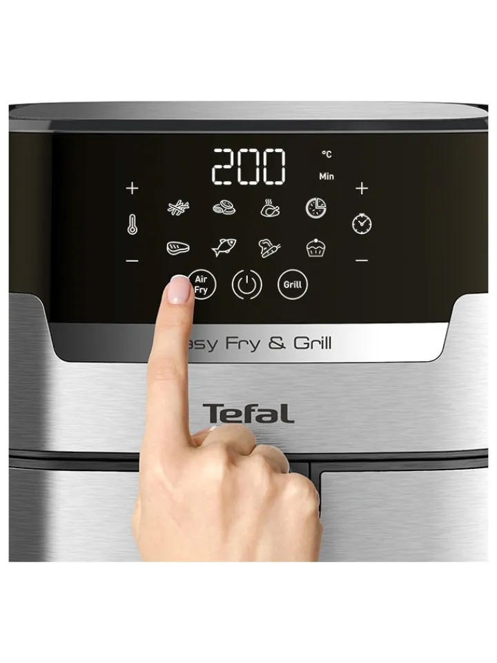 Tefal Küchenelektronik<Edelstahl-Heißluftfritteuse "Easy Fry & Grill XL" - 4,2 l